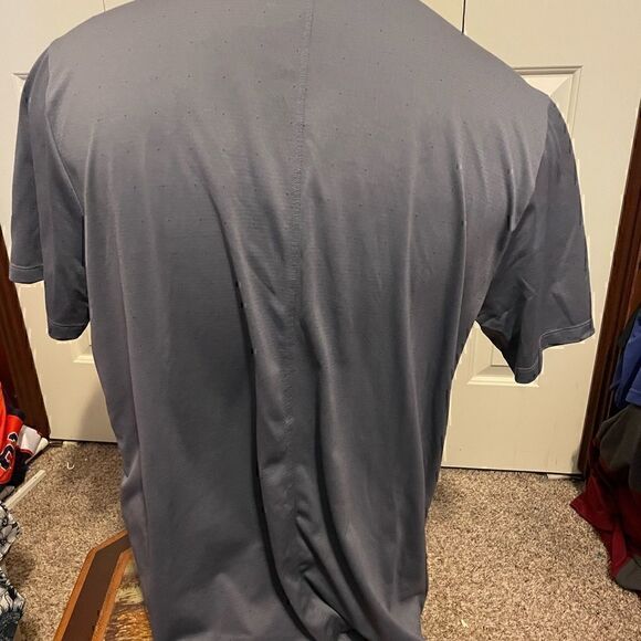 Nike DriFit Gray Mens XL Anaheim Angels Short Sleeve Polo - Picture 3 of 5